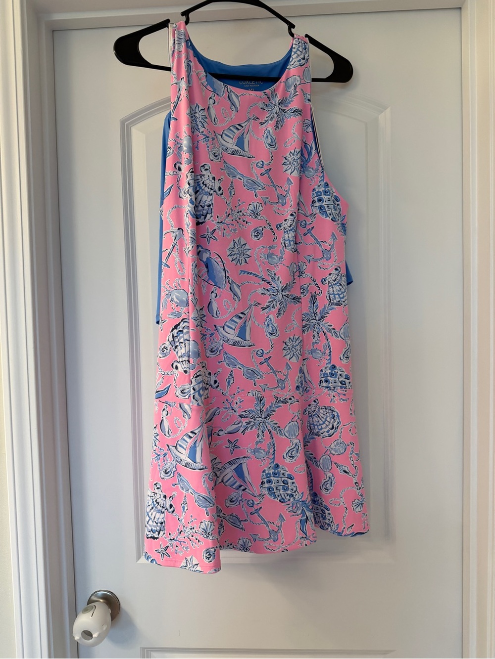 NWT XL Lilly Pulitzer Westley Active Dress with Shorts. Rousseau Pink Barefoot B